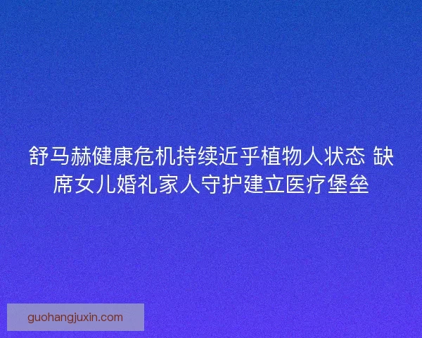 舒马赫健康危机持续近乎植物人状态 缺席女儿婚礼家人守护建立医疗堡垒 舒马赫健康危机持续近乎植物人状态 缺席女儿婚礼家人守护建立医疗堡垒